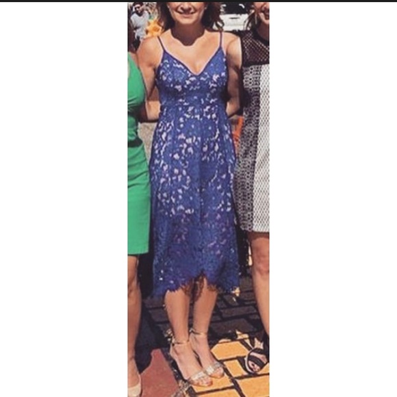 Lulu’s One Wish Royal Blue Lace Midi Dress - Picture 6 of 9